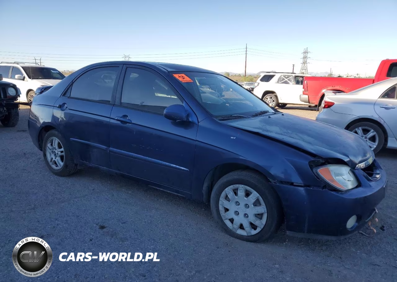 2004 Kia Spectra Lx VIN:KNAFE122745052456 - 4