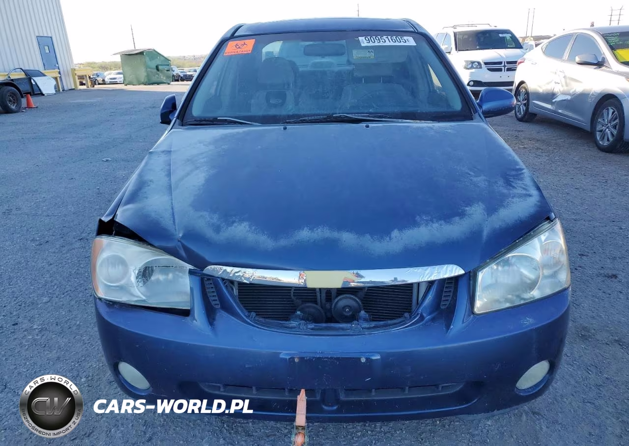 2004 Kia Spectra Lx VIN:KNAFE122745052456 - 5
