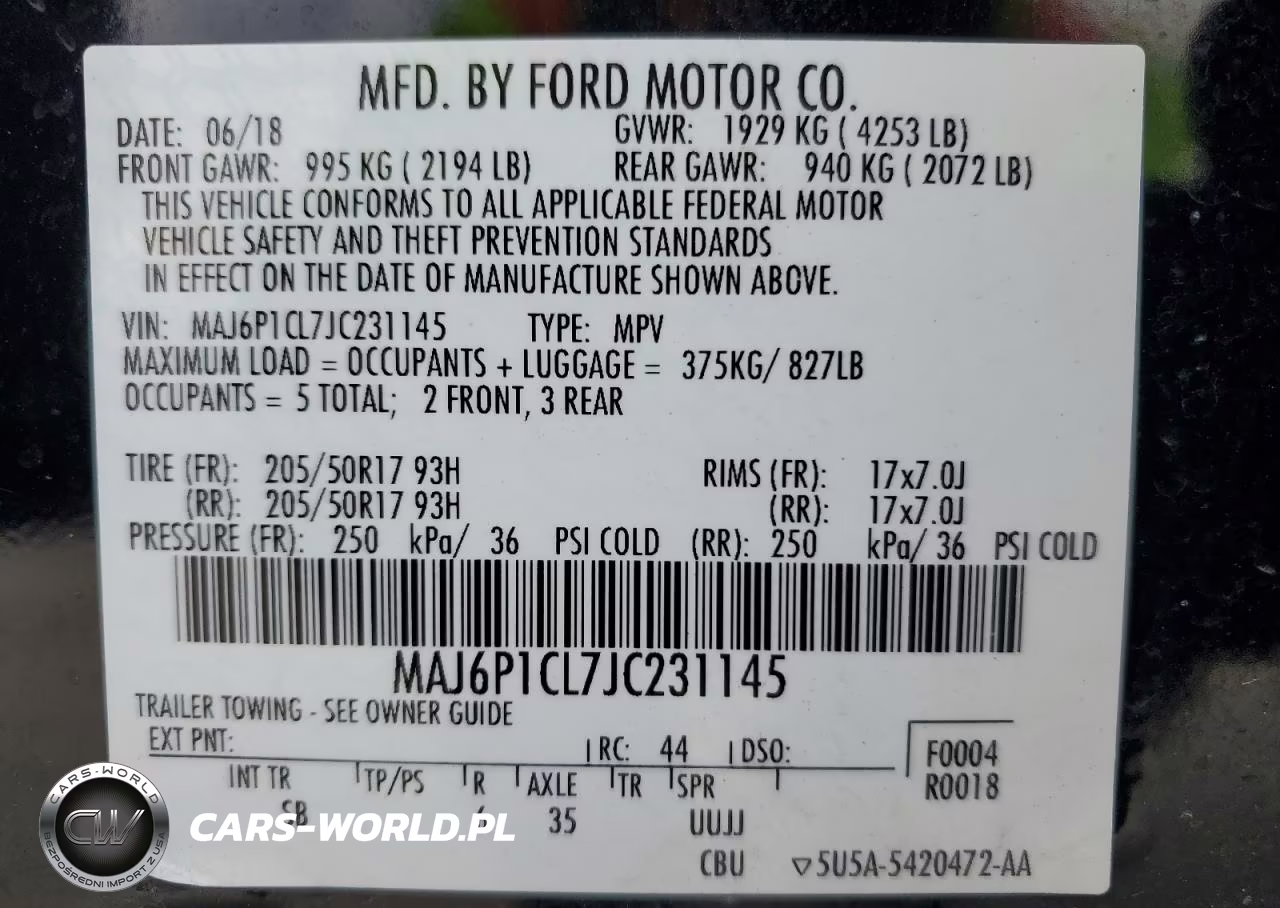 2018 Ford Ecosport Ses VIN:MAJ6P1CL7JC231145 - 13