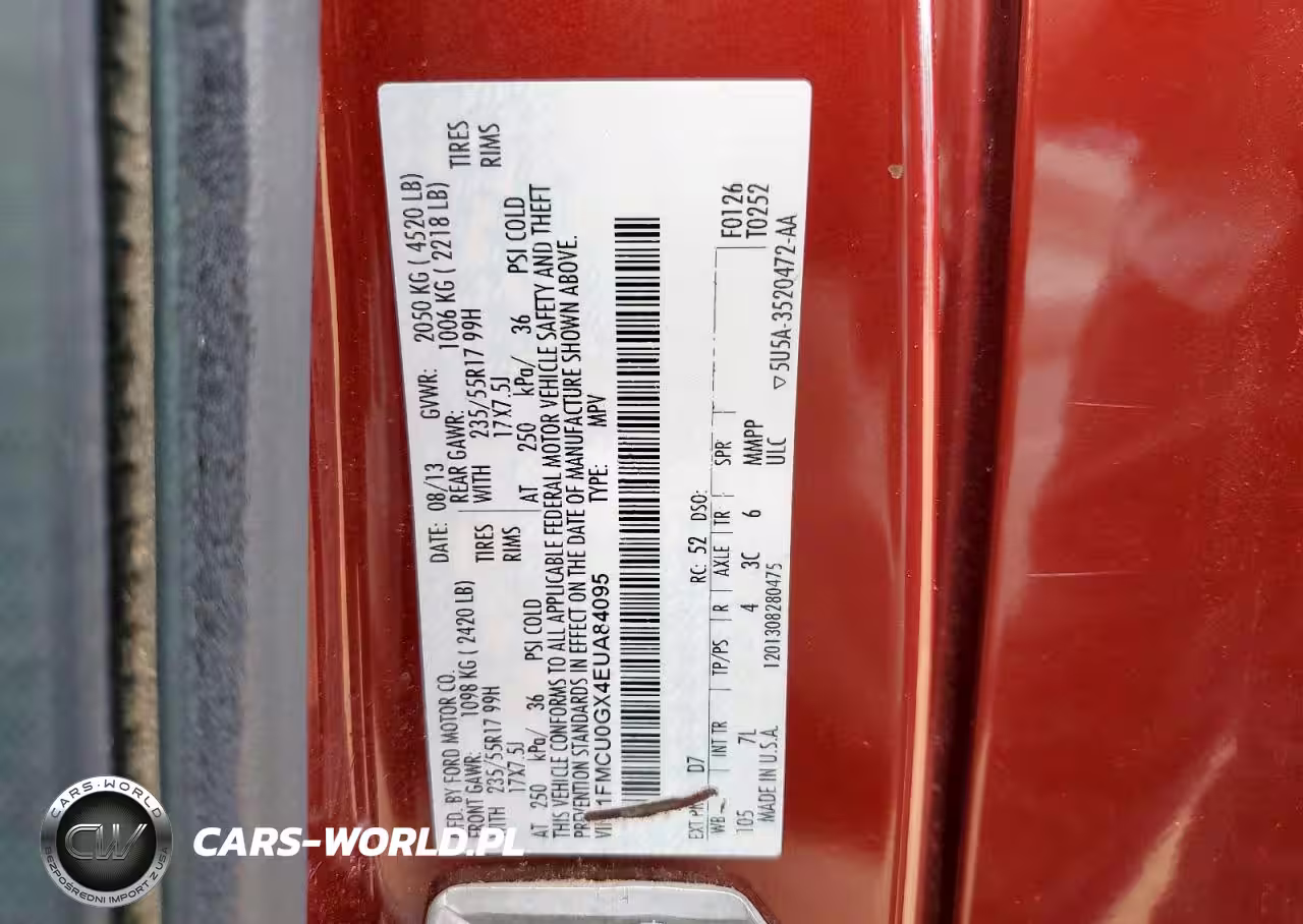 2014 Ford Escape Se VIN:1FMCU0GX4EUA84095 - 13