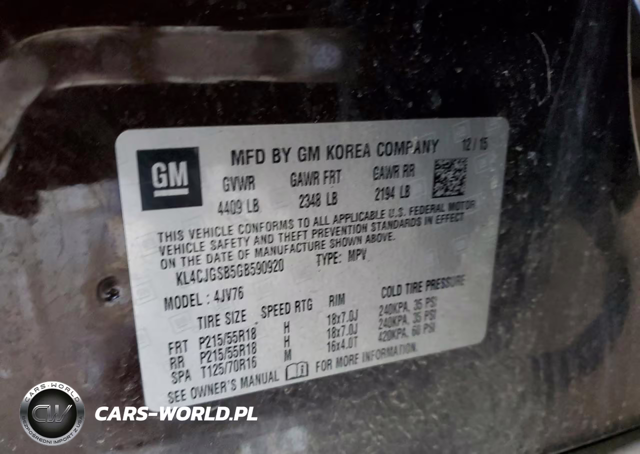 2016 Buick Encore VIN:KL4CJGSB5GB590920 - 13