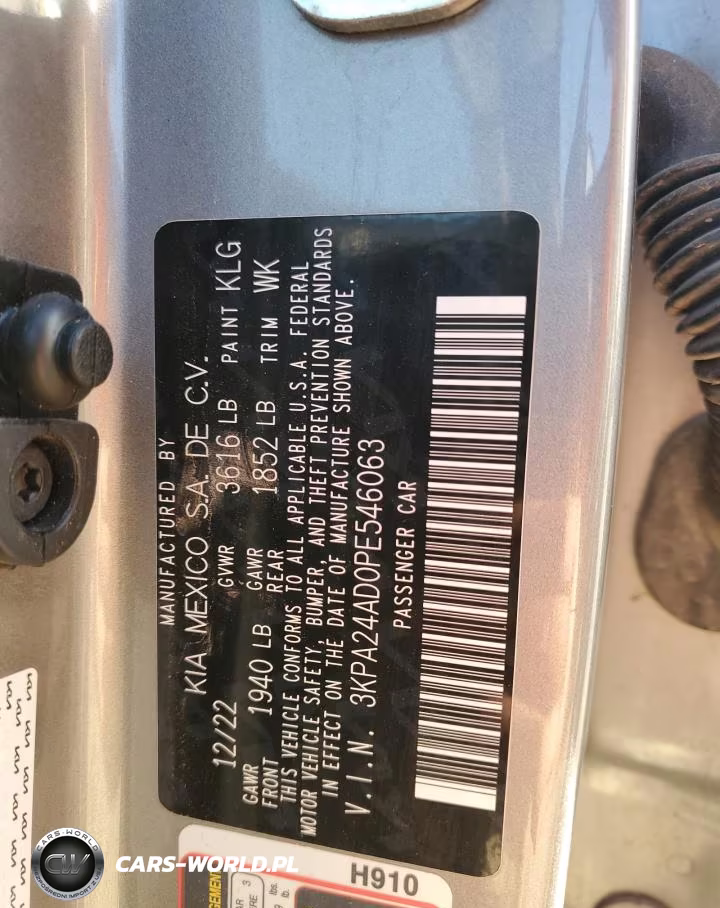 2023 Kia Rio S VIN:3KPA24AD0PE546063 - 12