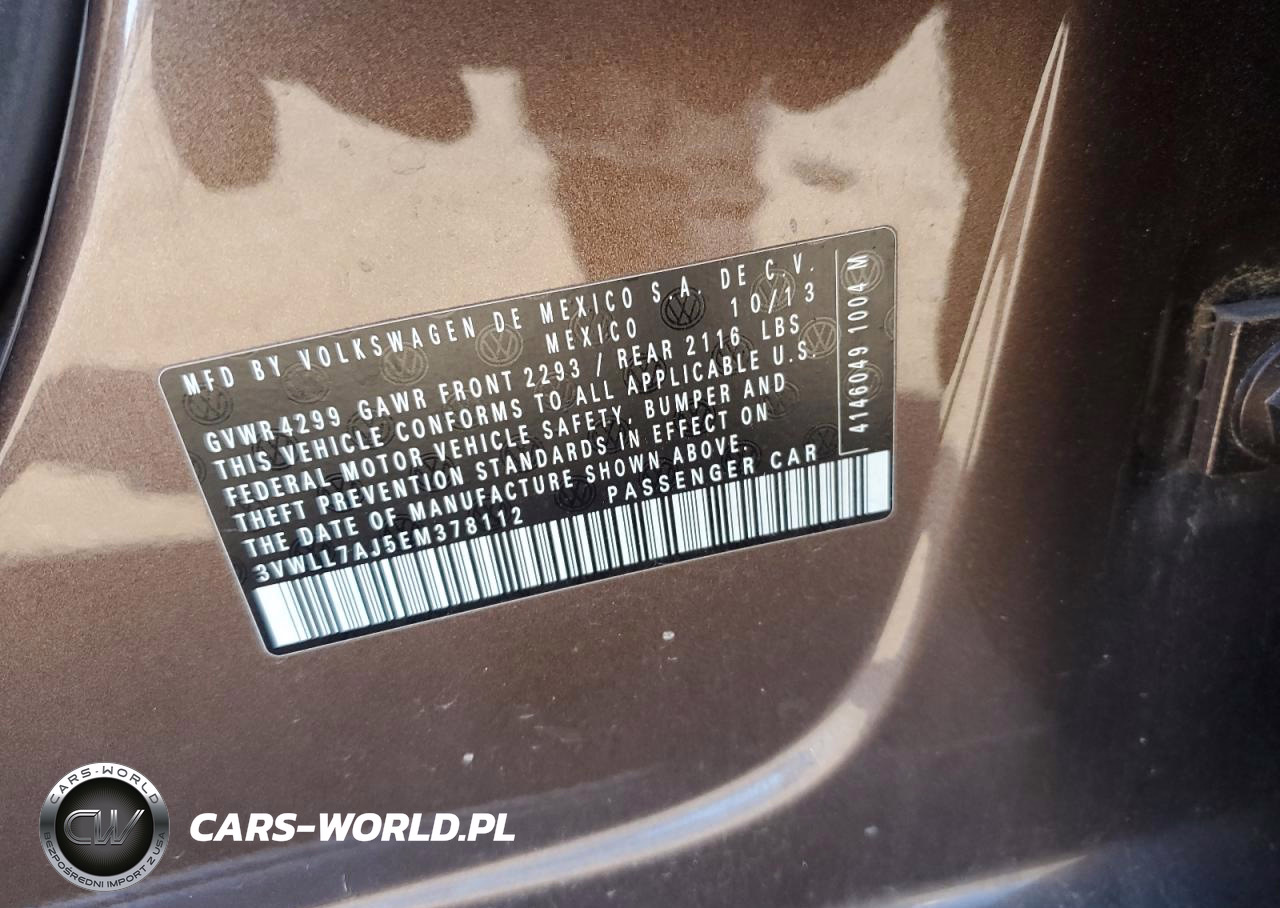 2014 Volkswagen Jetta Tdi VIN:3VWLL7AJ5EM378112 - 12