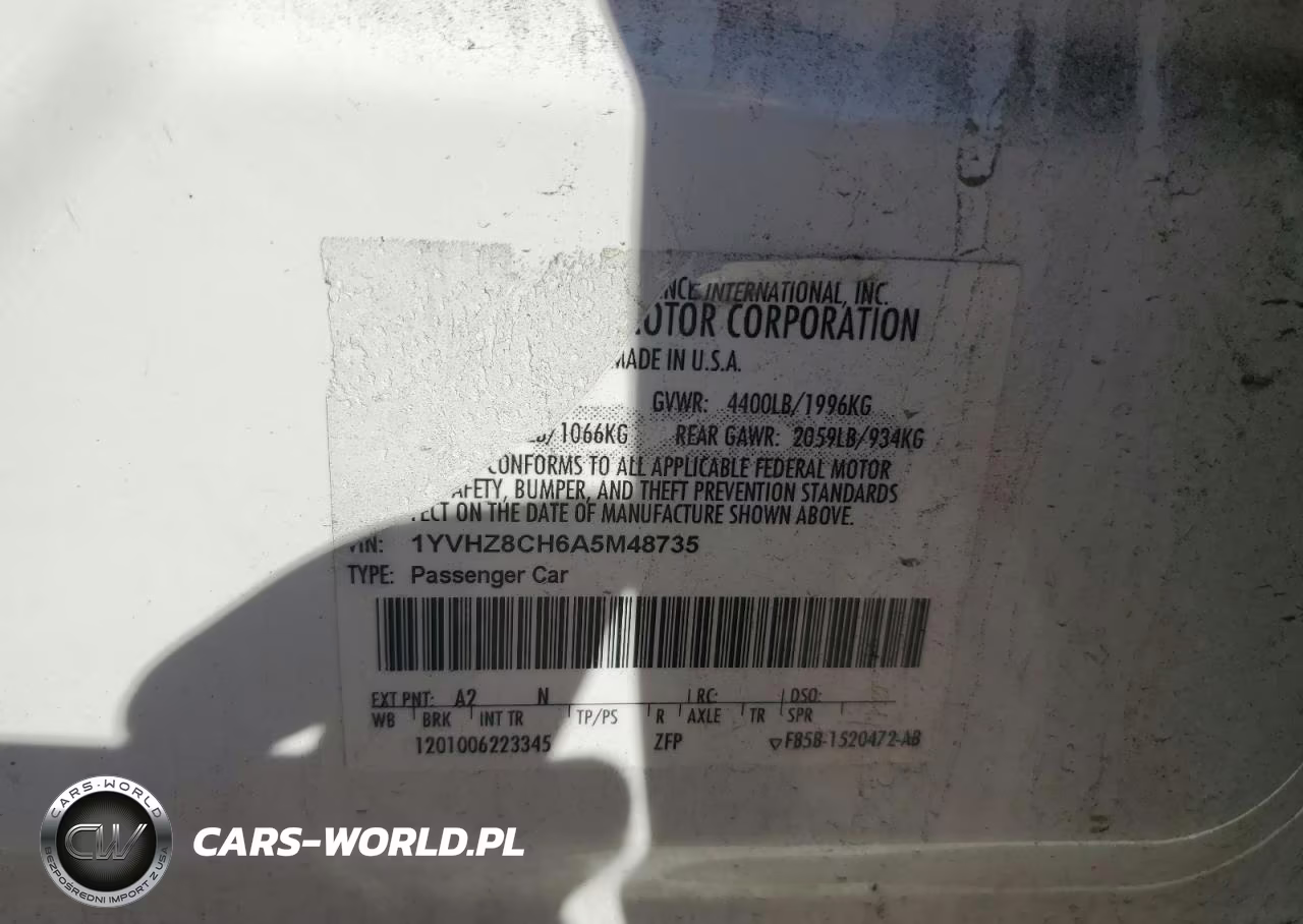 2010 Mazda 6 I VIN:1YVHZ8CH6A5M48735 - 13