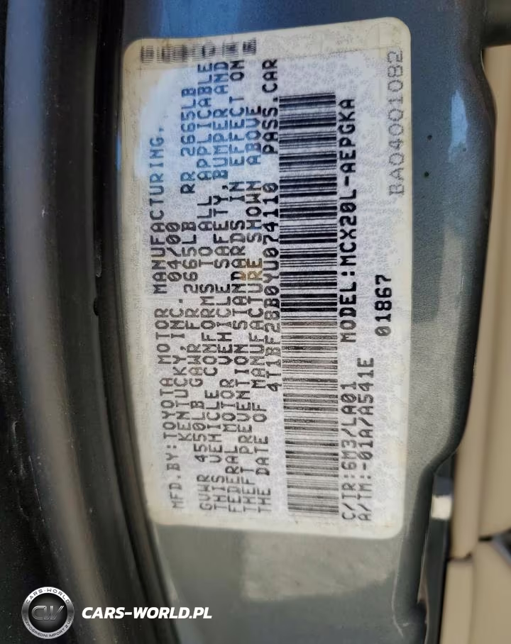2000 Toyota Avalon VIN:4T1BF28B0YU074110 - 13