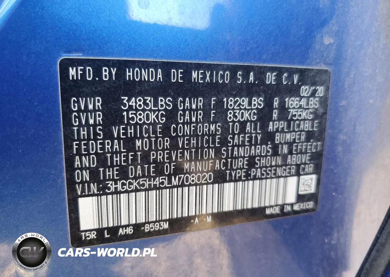 2020 Honda Fit Lx VIN:3HGGK5H45LM708020 - 13