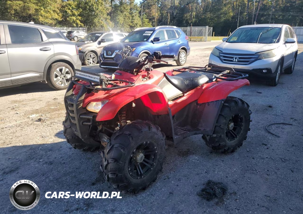 2013 Honda Fourtrax Rancher Atv VIN:1HFTE3744D4400088 - 2