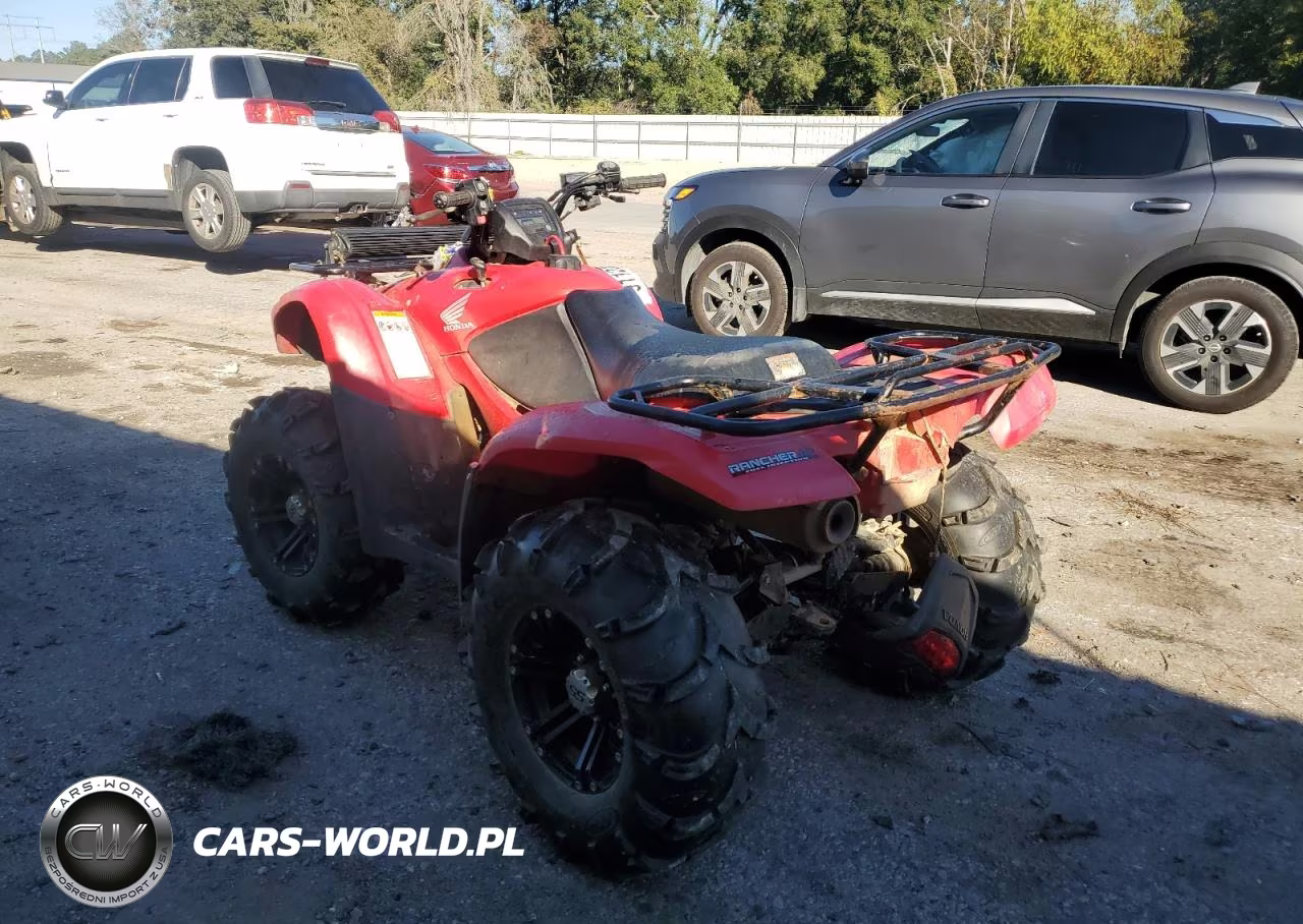 2013 Honda Fourtrax Rancher Atv VIN:1HFTE3744D4400088 - 3