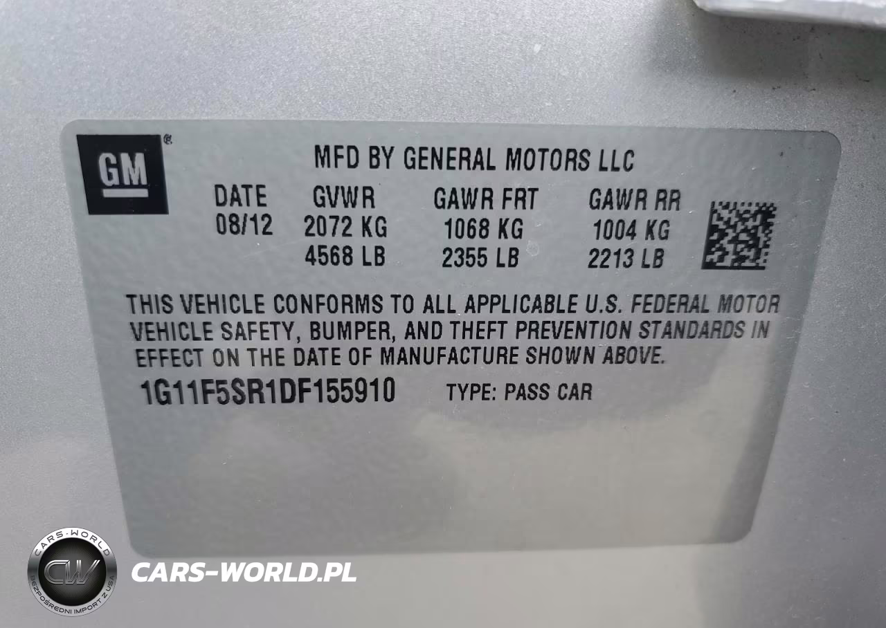 2013 Chevrolet Malibu 2Lt VIN:1G11F5SR1DF155910 - 12