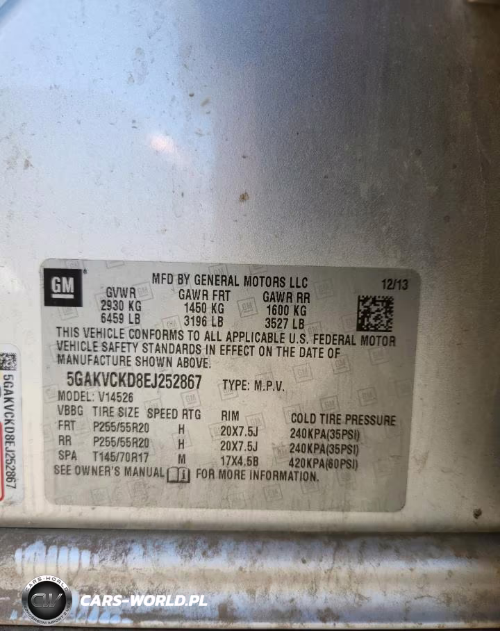 2014 Buick Enclave VIN:5GAKVCKD8EJ252867 - 13