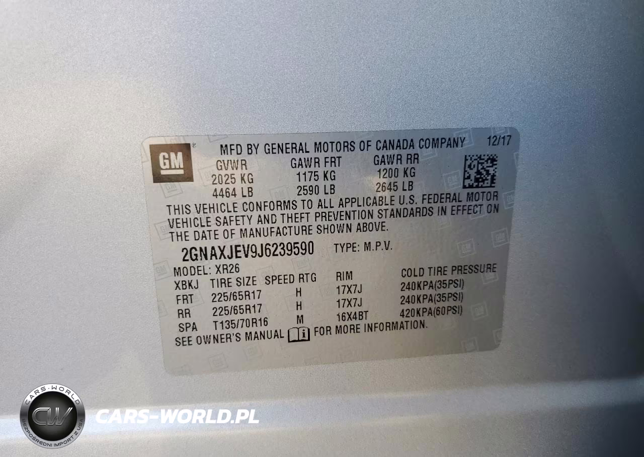 2018 Chevrolet Equinox Lt VIN:2GNAXJEV9J6239590 - 13