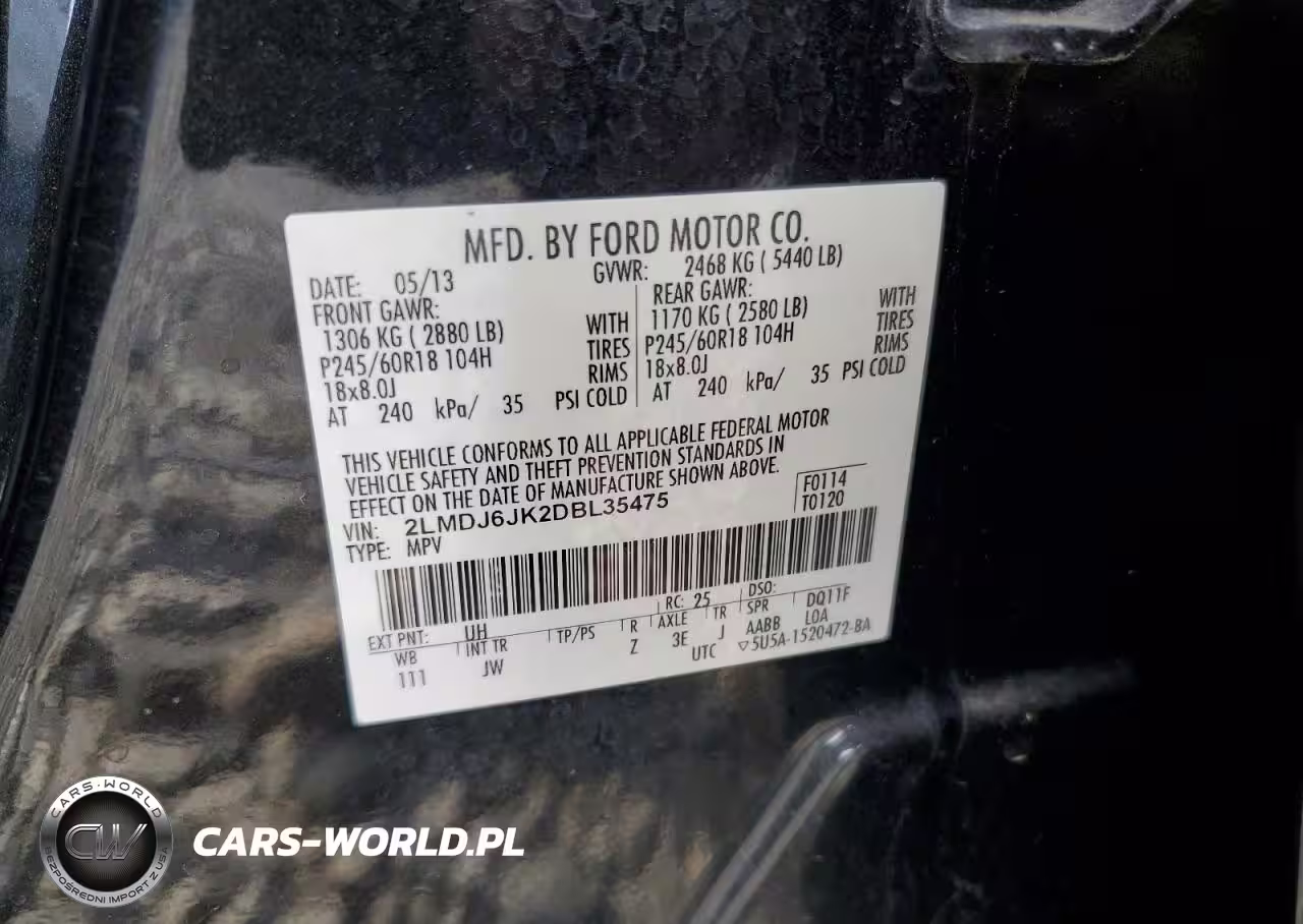 2013 Lincoln Mkx VIN:2LMDJ6JK2DBL35475 - 13
