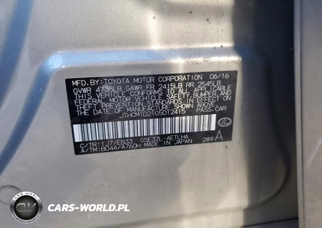 2016 Lexus Is300 VIN:JTHCM1D21G5012415 - 13