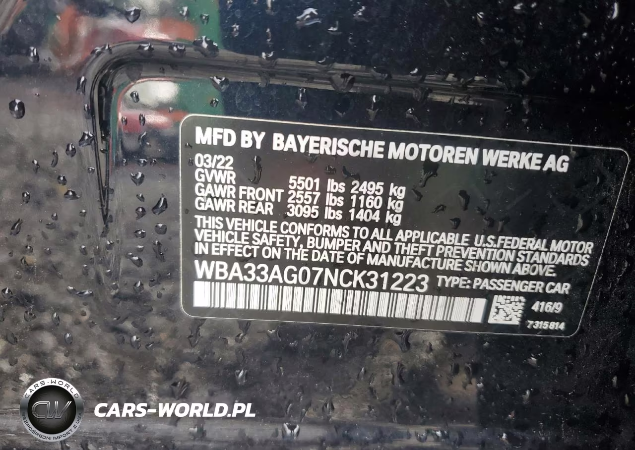 2022 BMW 530Xe VIN:WBA33AG07NCK31223 - 12