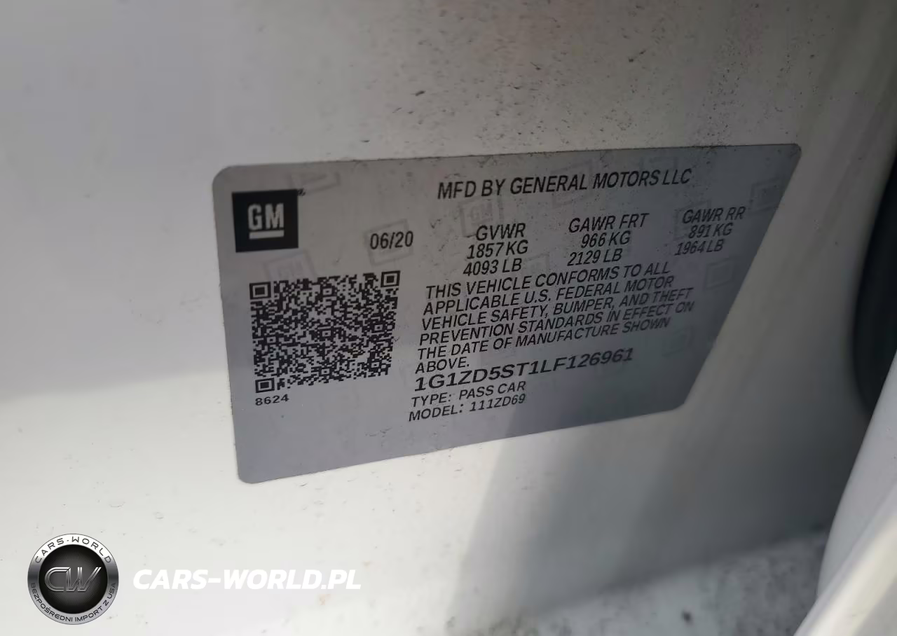 2020 Chevrolet Malibu Lt VIN:1G1ZD5ST1LF126961 - 12