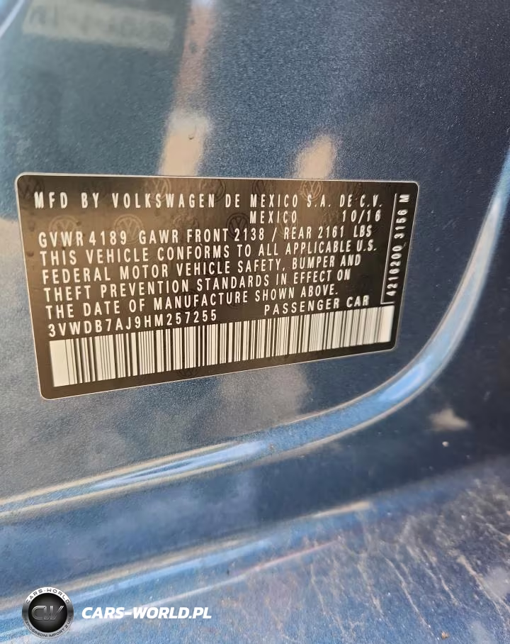 2017 Volkswagen Jetta Se VIN:3VWDB7AJ9HM257255 - 12