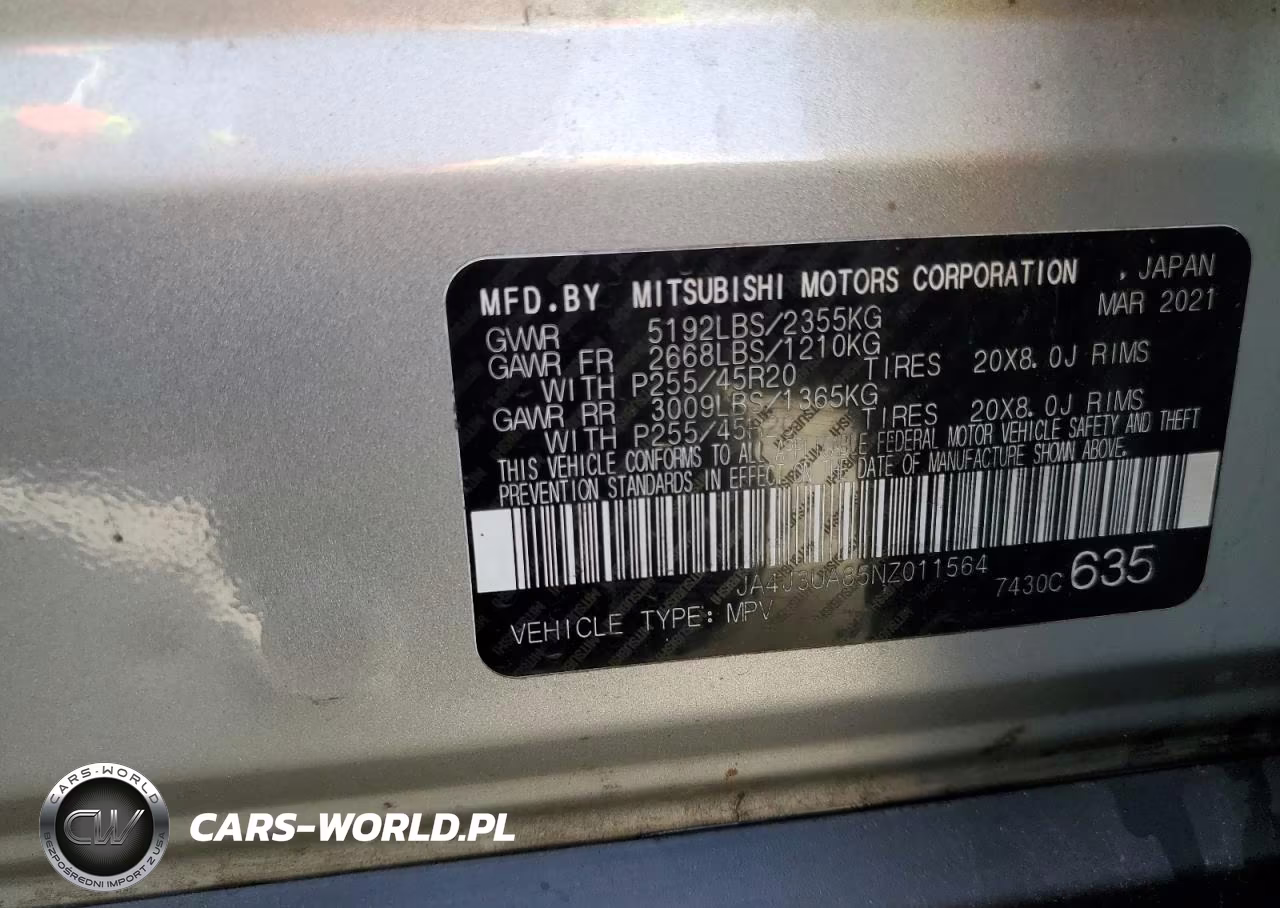 2022 Mitsubishi Outlander Se VIN:JA4J3UA85NZ011564 - 13