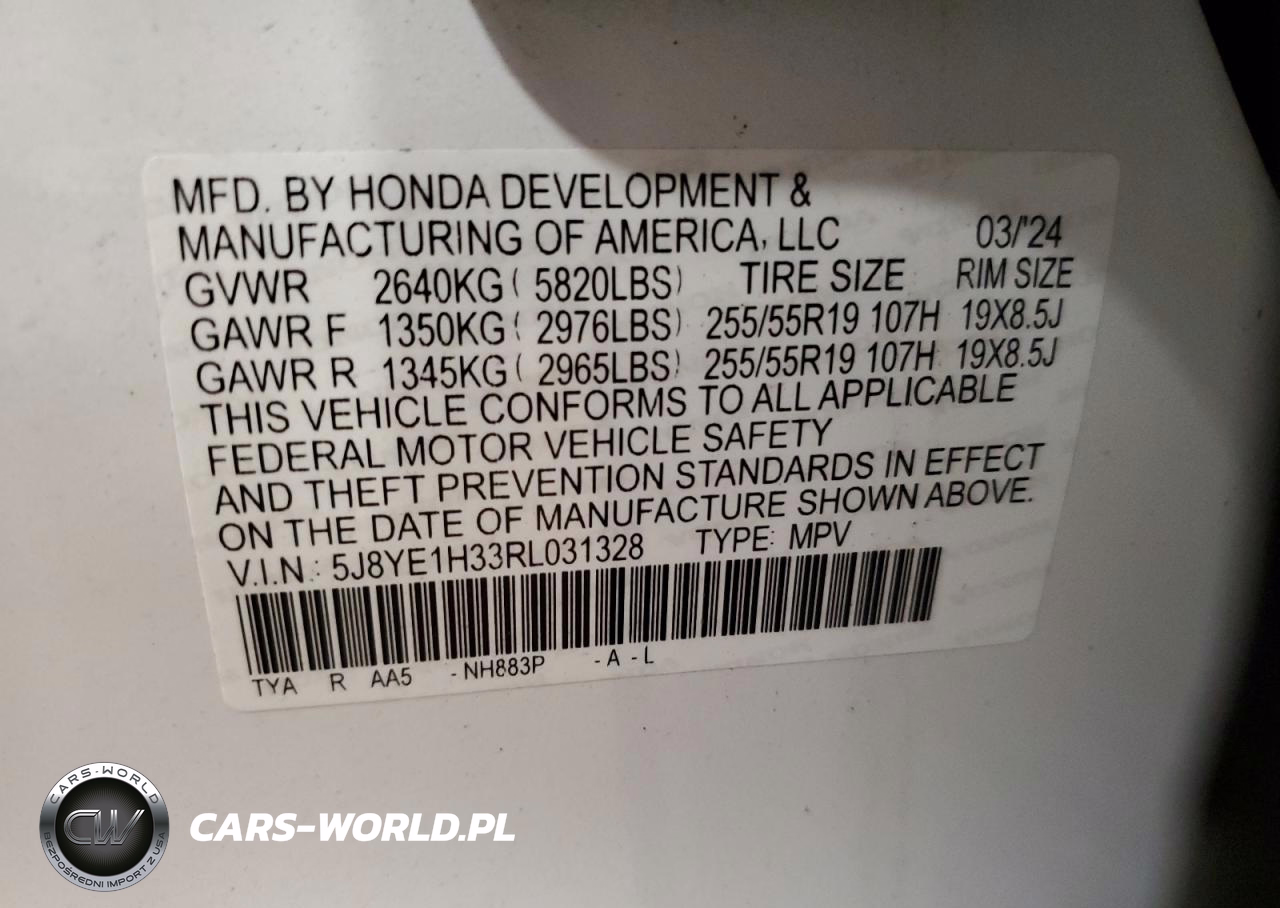 2024 Acura Mdx VIN:5J8YE1H33RL031328 - 14