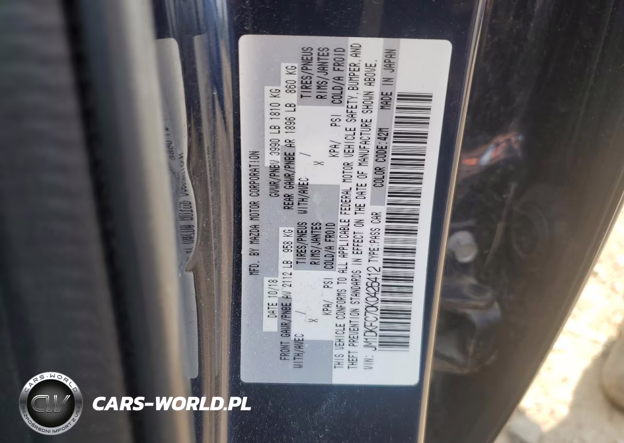 2019 Mazda Cx-3 Touring VIN:JM1DKFC70K0426412 - 12