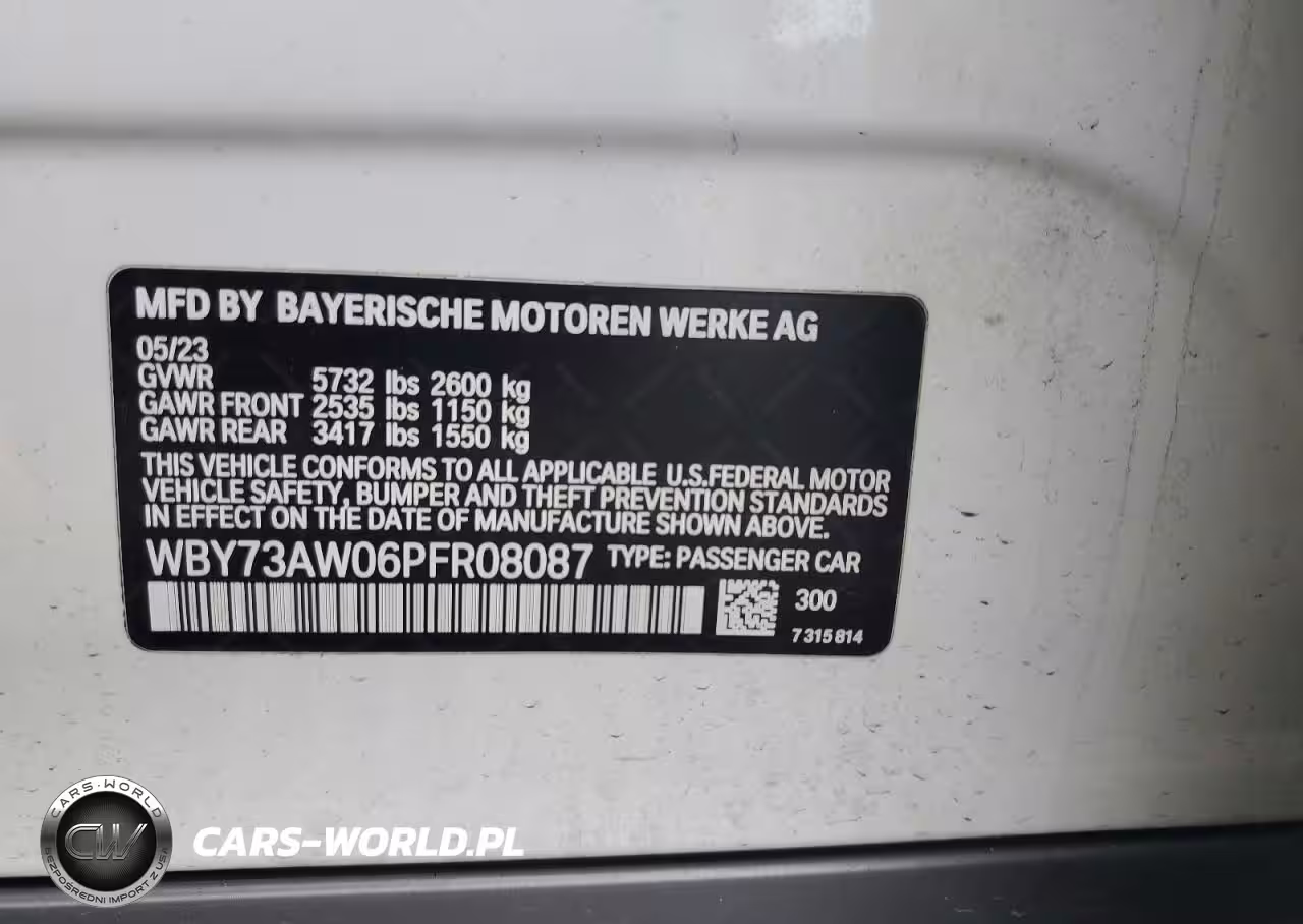2023 BMW I4 Edrive 40 VIN:WBY73AW06PFR08087 - 12