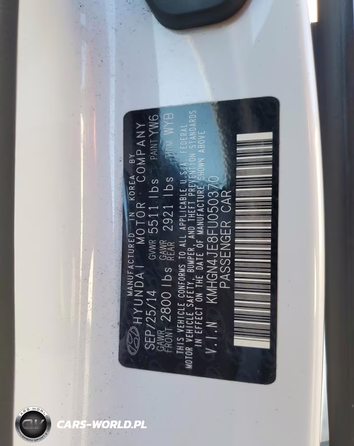 2015 Hyundai Genesis 3.8L VIN:KMHGN4JE8FU050370 - 12