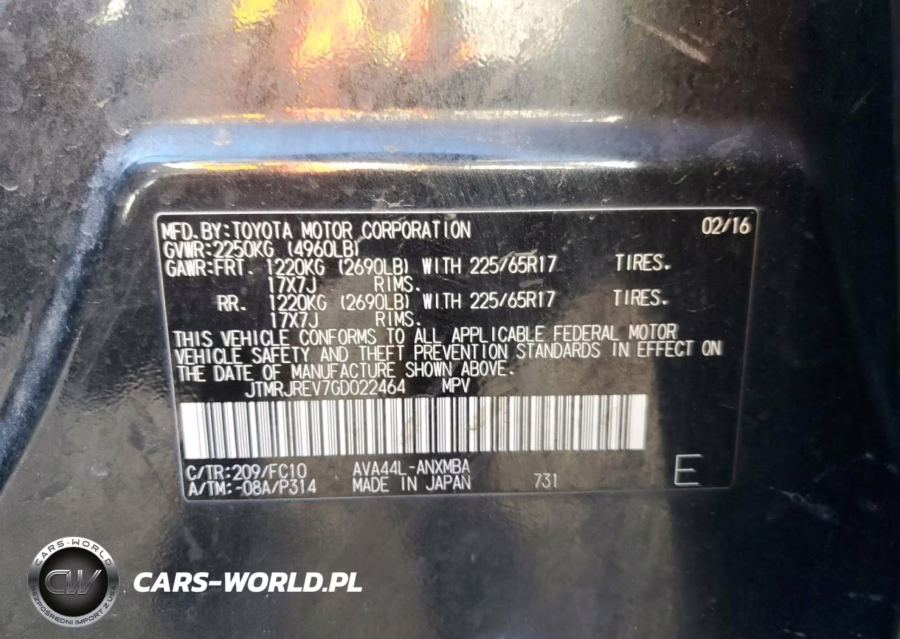 2016 Toyota Rav4 Hv Xle VIN:JTMRJREV7GD022464 - 13