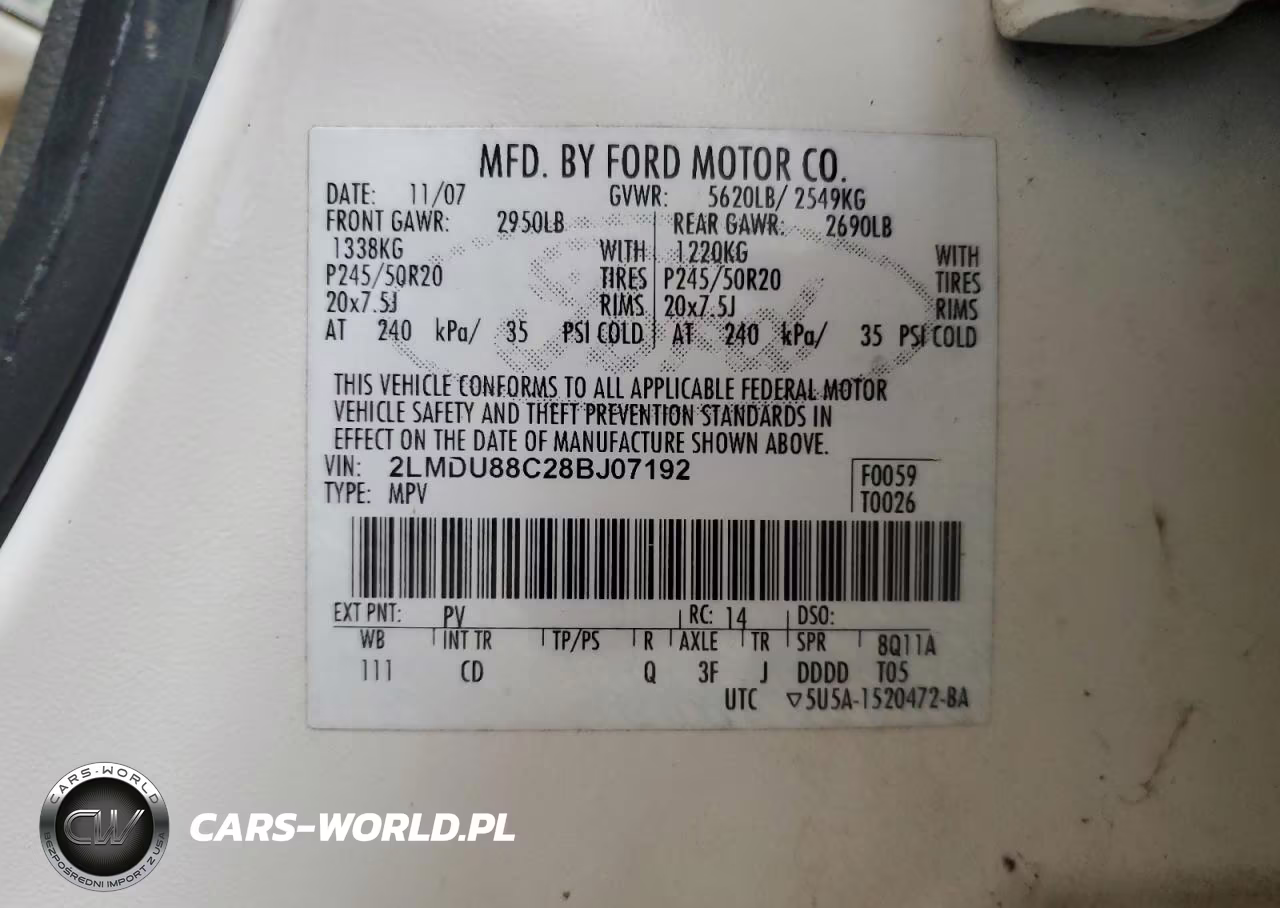 2008 Lincoln Mkx VIN:2LMDU88C28BJ07192 - 13