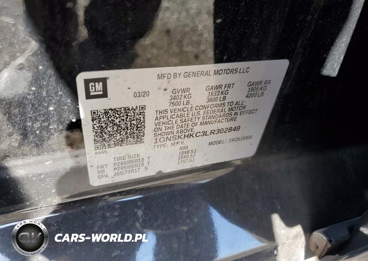 2020 Chevrolet Suburban K1500 Lt VIN:1GNSKHKC3LR302849 - 13