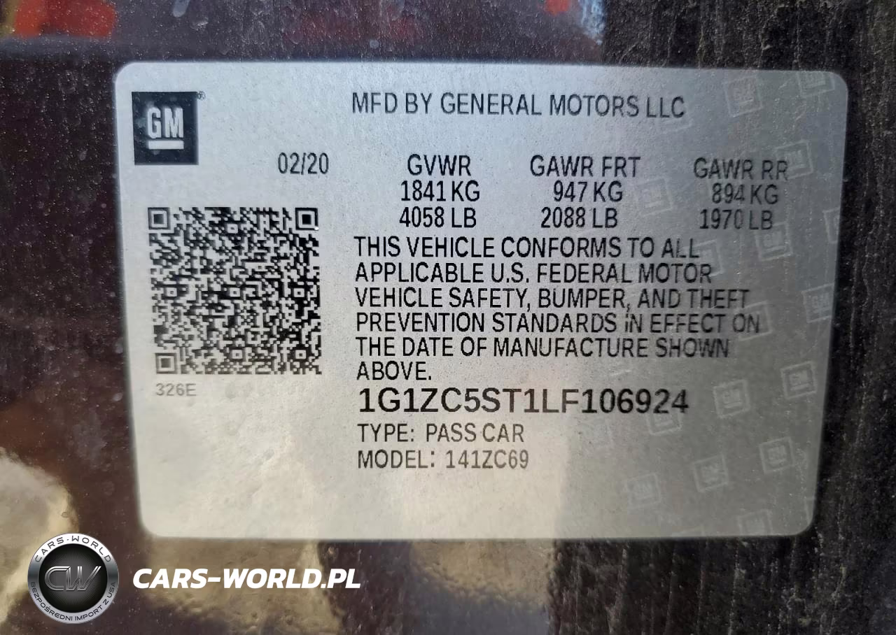 2020 Chevrolet Malibu Ls VIN:1G1ZC5ST1LF106924 - 13