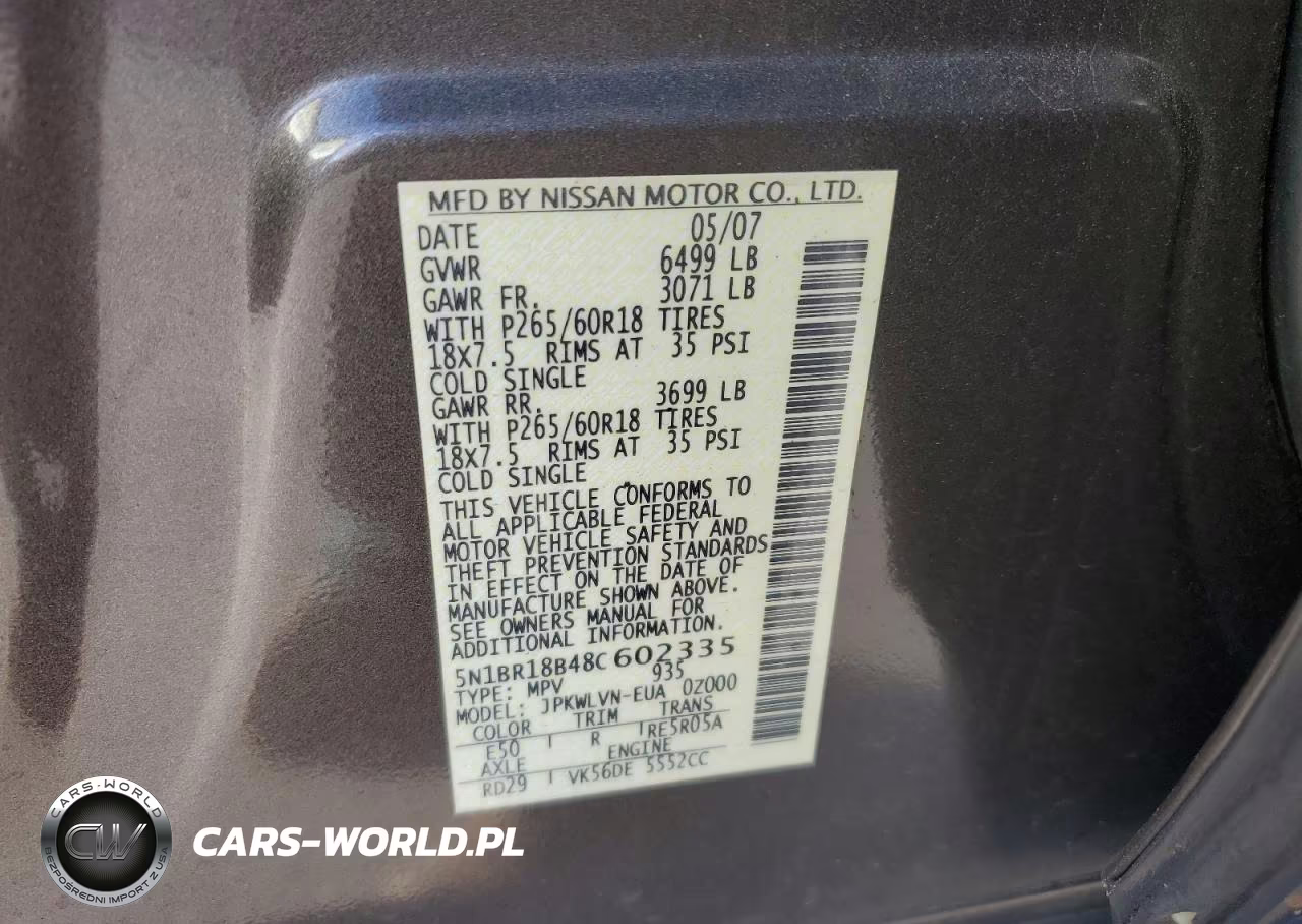 2008 Nissan Pathfinder Se V8 VIN:5N1BR18B48C602335 - 13