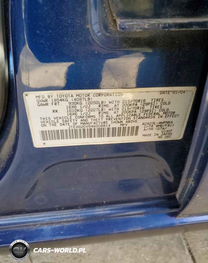 2004 Toyota Rav4 VIN:JTEHD20V846008814 - 13