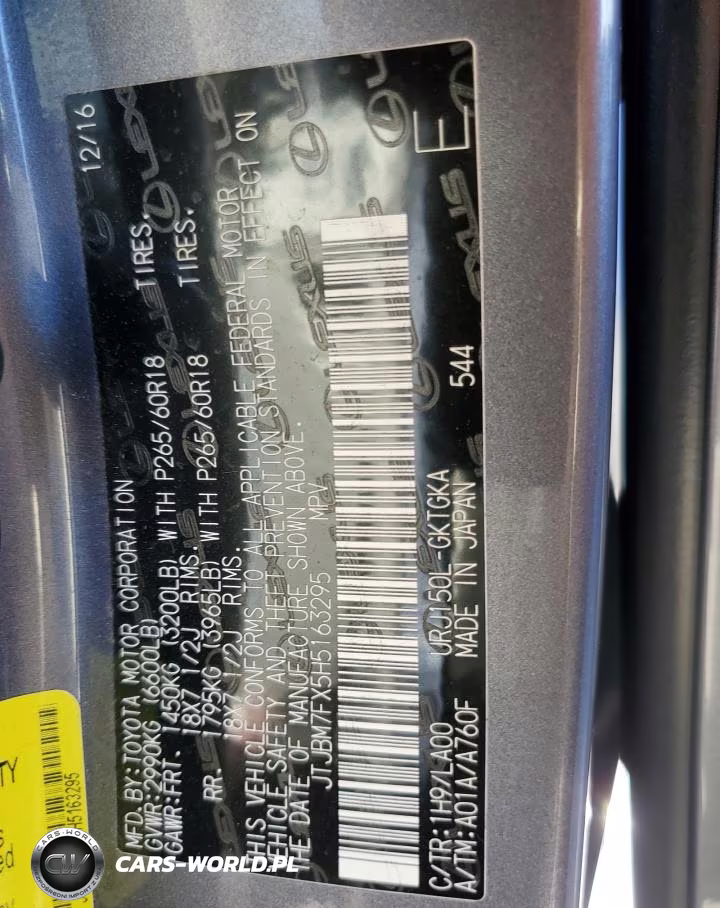 2017 Lexus Gx 460 VIN:JTJBM7FX5H5163295 - 13