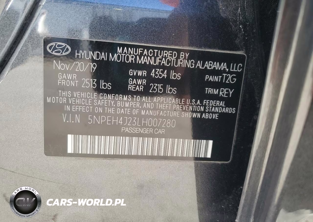 2020 Hyundai Sonata Limited VIN:5NPEH4J23LH007280 - 13