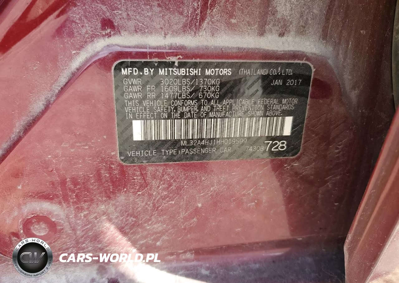 2017 Mitsubishi Mirage Se VIN:ML32A4HJ1HH019599 - 12