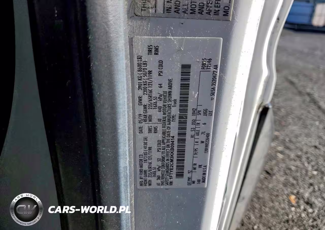 2019 Ford Transit T-150 VIN:1FTYE2CM3KKB09414 - 14
