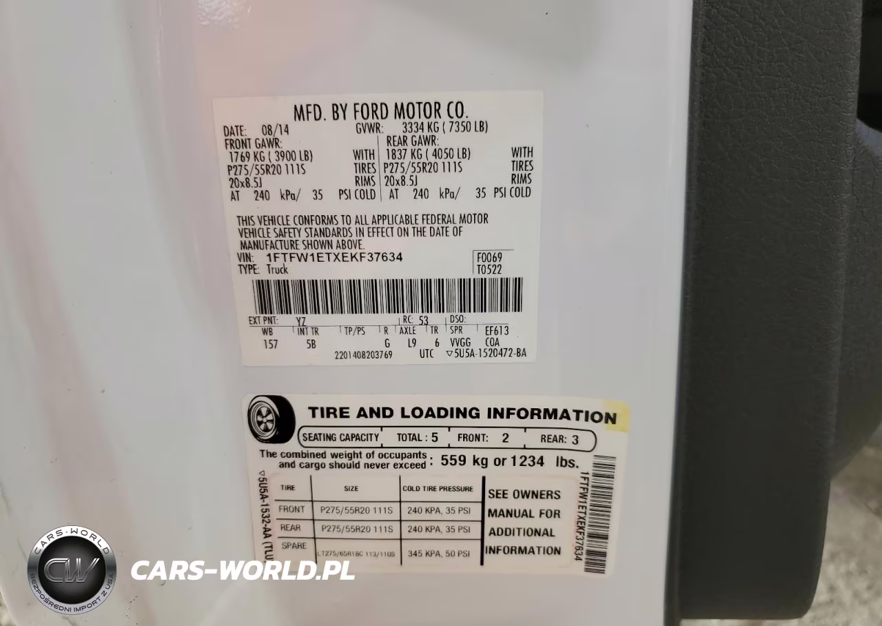 2014 Ford F150 Supercrew VIN:1FTFW1ETXEKF37634 - 12