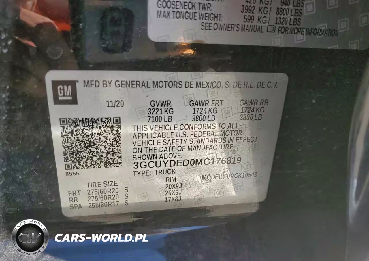 2021 Chevrolet Silverado K1500 Lt VIN:3GCUYDED0MG176819 - 12