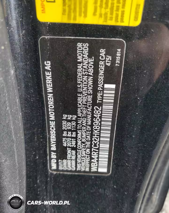2017 BMW 430I VIN:WBA4R7C32HK896482 - 12