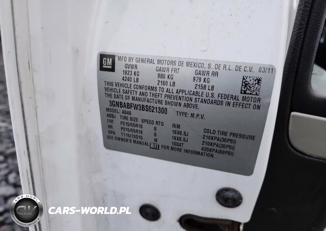 2011 Chevrolet Hhr Lt VIN:3GNBABFW3BS621300 - 12