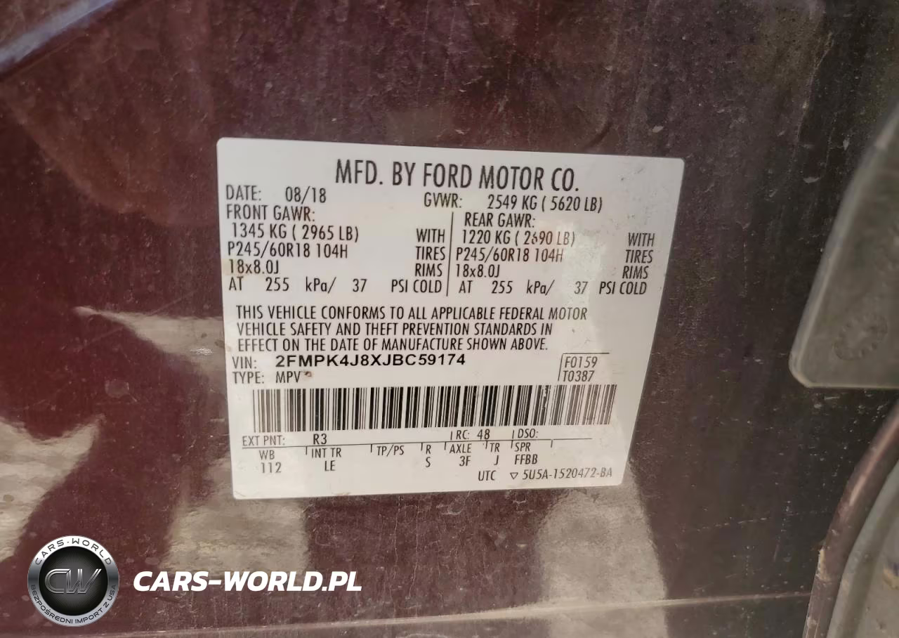 2018 Ford Edge Sel VIN:2FMPK4J8XJBC59174 - 13