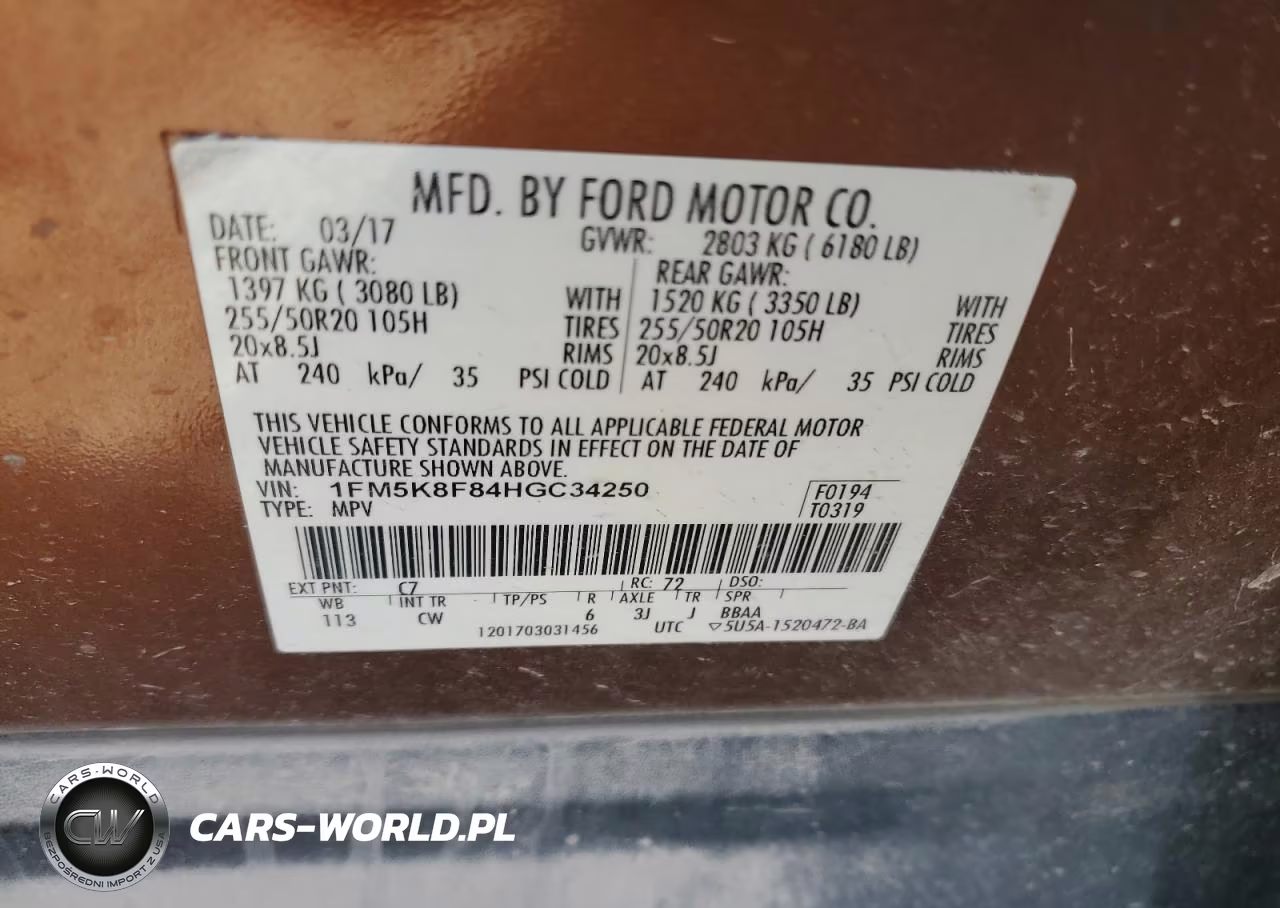 2017 Ford Explorer Limited VIN:1FM5K8F84HGC34250 - 13
