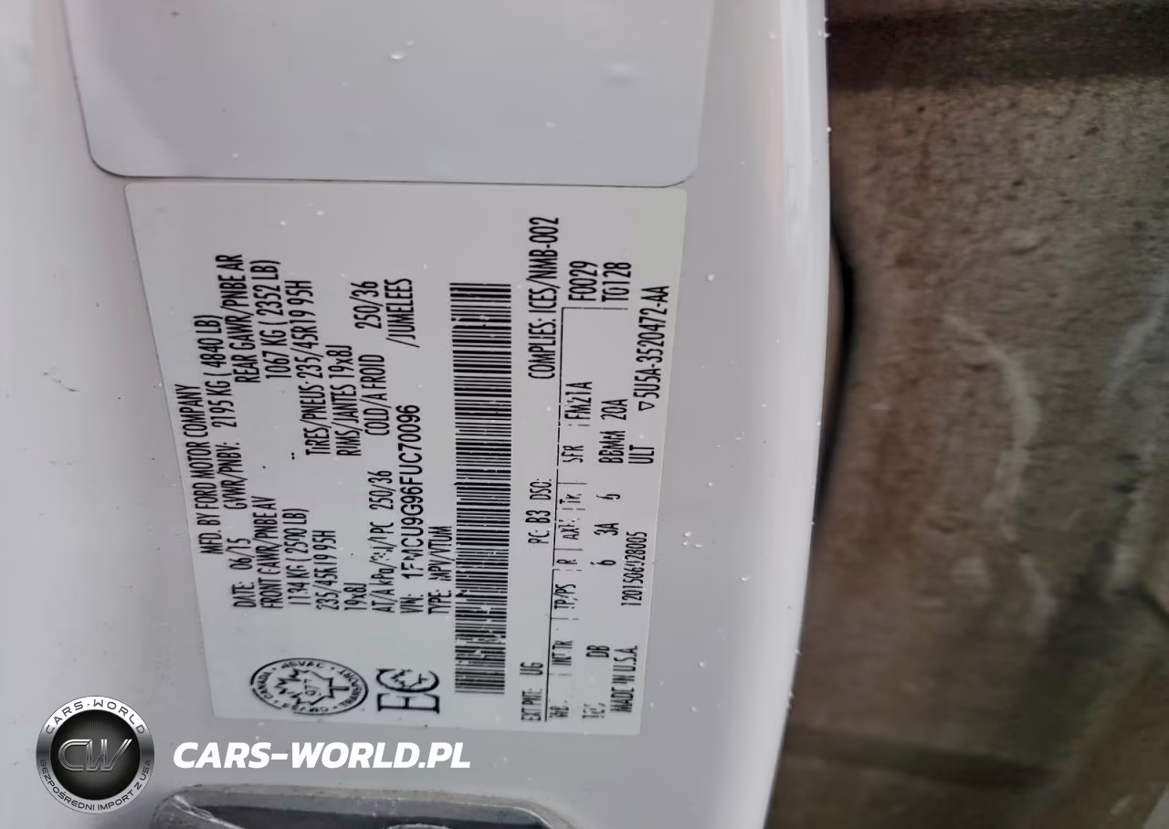 2015 Ford Escape Se VIN:1FMCU9G96FUC70096 - 14