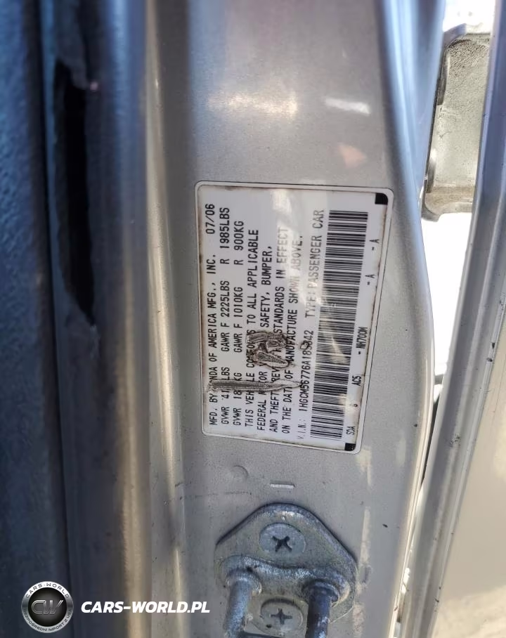 2006 Honda Accord Ex VIN:1HGCM56776A183842 - 13