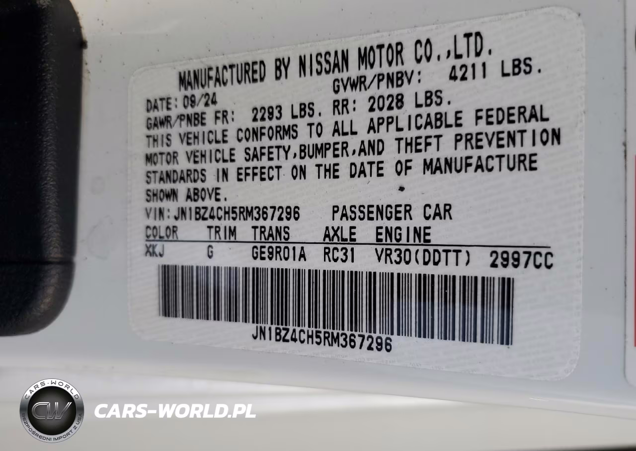 2024 Nissan Z Nismo VIN:JN1BZ4CH5RM367296 - 13