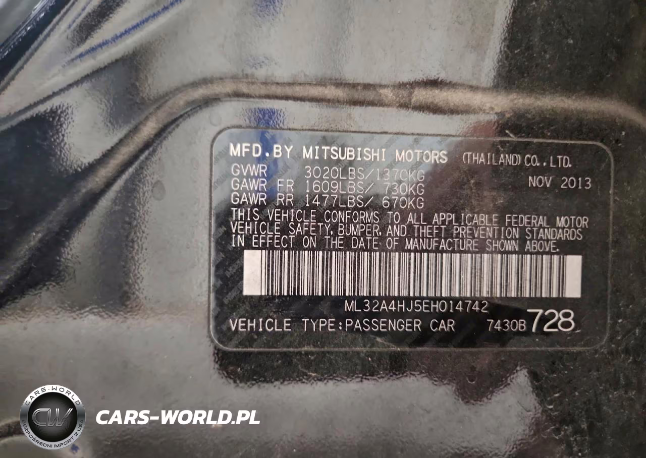 2014 Mitsubishi Mirage Es VIN:ML32A4HJ5EH014742 - 12