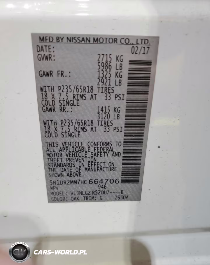 2017 Nissan Pathfinder Sl VIN:5N1DR2MM7HC664706 - 13