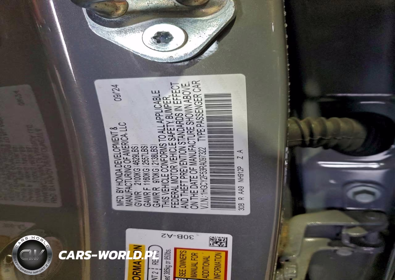 2024 Honda Accord Hybrid Sport VIN:1HGCY2F53RA097322 - 12