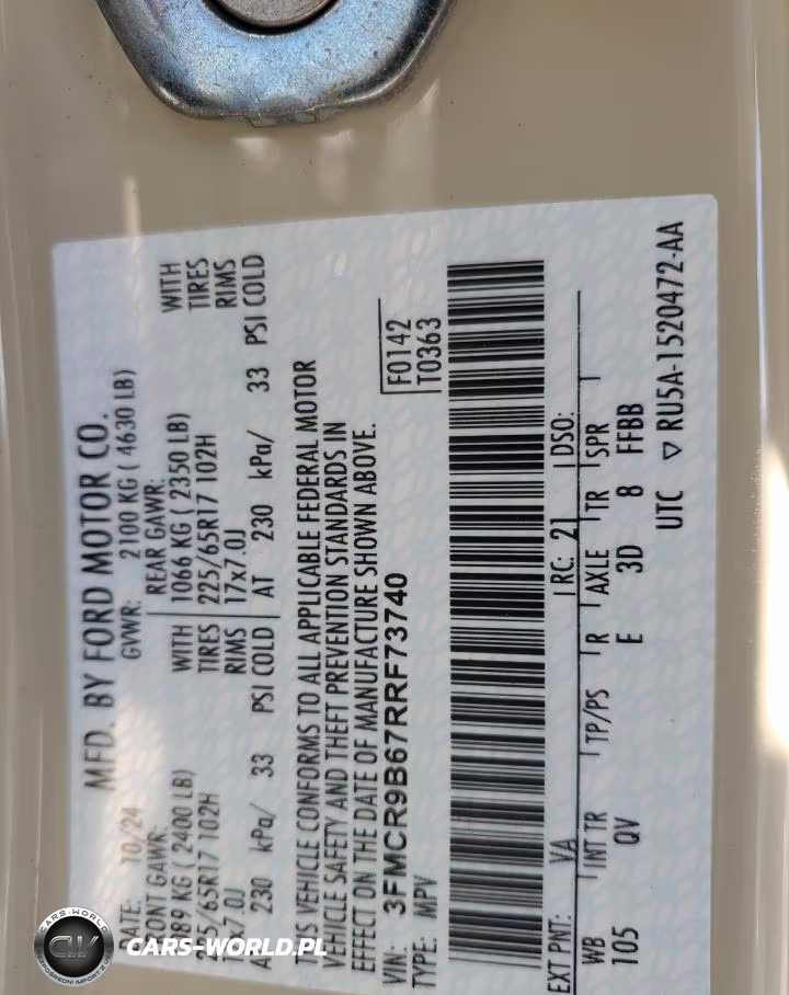 2024 Ford Bronco Sport Big Bend VIN:3FMCR9B67RRF73740 - 13