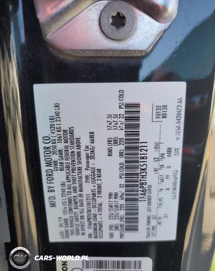 2019 Ford Mustang VIN:1FA6P8TH3K5181211 - 13