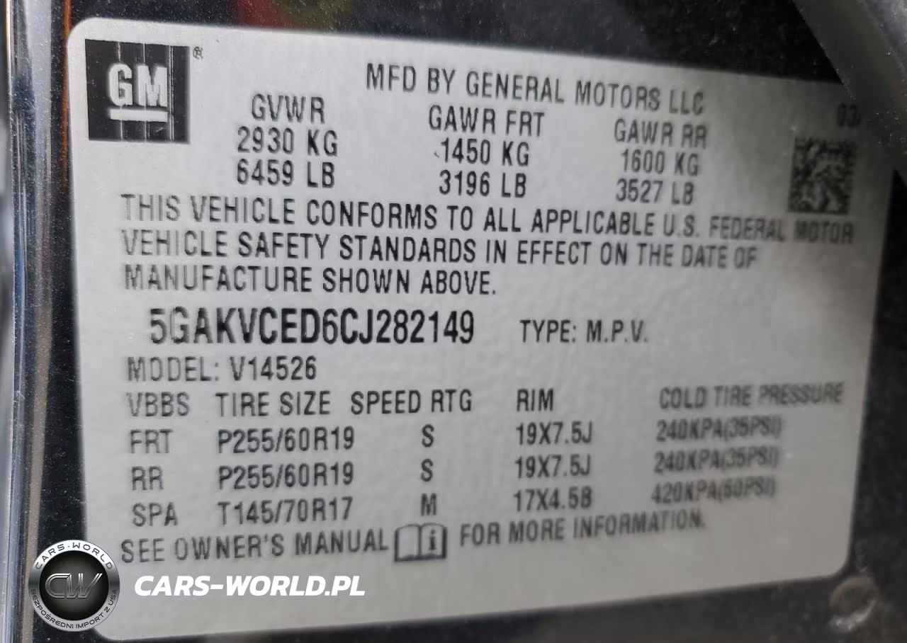 2012 Buick Enclave VIN:5GAKVCED6CJ282149 - 13
